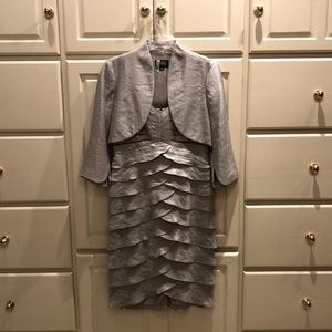 Dresses & skirt & sweater. Sizes 8 to 10. (2 are “mother of the bride” dresses)